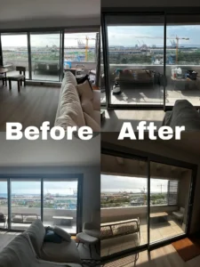 before and after films for window